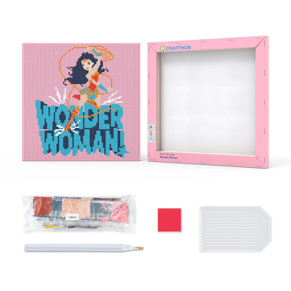 Diamond Painting Kits 9.8" x 9.8" | 25cm x 25cm Wonder Woman - Diamond Painting Kit