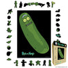 Animal Jigsaw Puzzle > Wooden Jigsaw Puzzle > Jigsaw Puzzle A4 + Wooden Gift Box Rick and Morty Pickle Madness - Wooden Jigsaw Puzzle