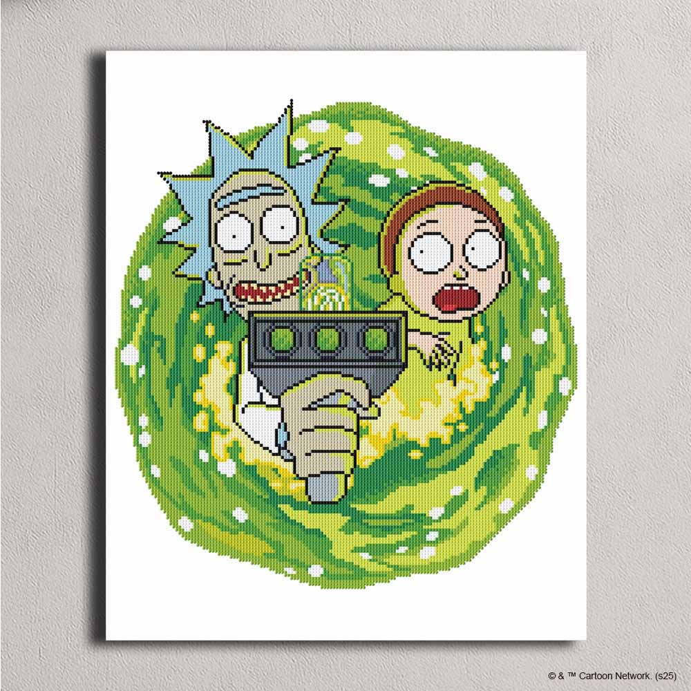 Rick & Morty - zestaw do malowania diamentami