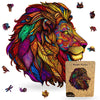 Animal Jigsaw Puzzle > Wooden Jigsaw Puzzle > Jigsaw Puzzle A3+Drewniane pudełko Majestic Lion - Jigsaw Puzzle