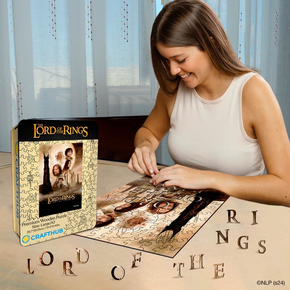 Animal Jigsaw Puzzle > Wooden Jigsaw Puzzle > Jigsaw Puzzle The Fellowship of the Two Towers - Wooden Jigsaw Puzzle