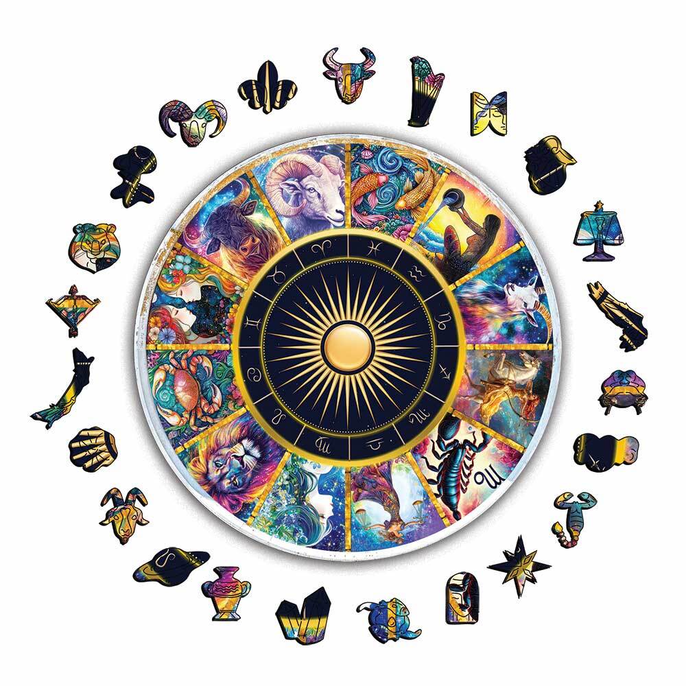 🔥 Ostatni dzień – Zodiak - drewniana układanka