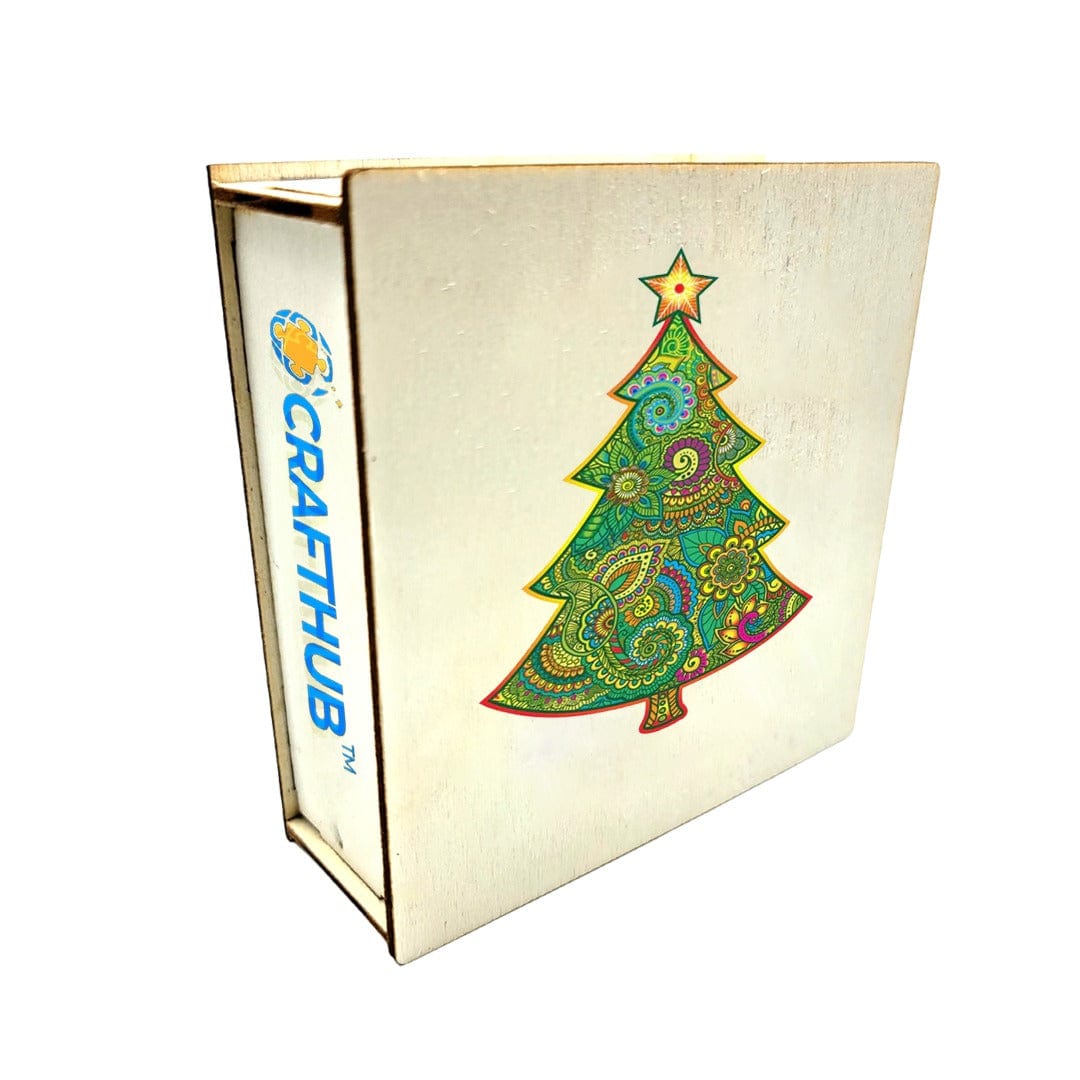 A3+Wooden Box Christmas Tree - Wooden Jigsaw Puzzle