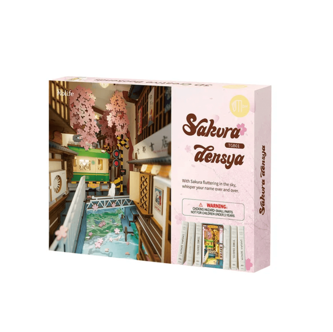 3D Puzzle Sakura Book Nook Wooden House Sakura Book Nook Wooden House