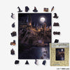 Animal Jigsaw Puzzle > Wooden Jigsaw Puzzle > Jigsaw Puzzle A4 + Drewniane pudełko na prezent Harry Potter - Boats To Hogwarts Wooden Jigsaw Puzzle