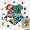 Animal Jigsaw Puzzle > Wooden Jigsaw Puzzle > Jigsaw Puzzle A4 + Drewniane pudełko na prezent Harry Potter - Hogwarts House Prides Wooden Jigsaw Puzzle